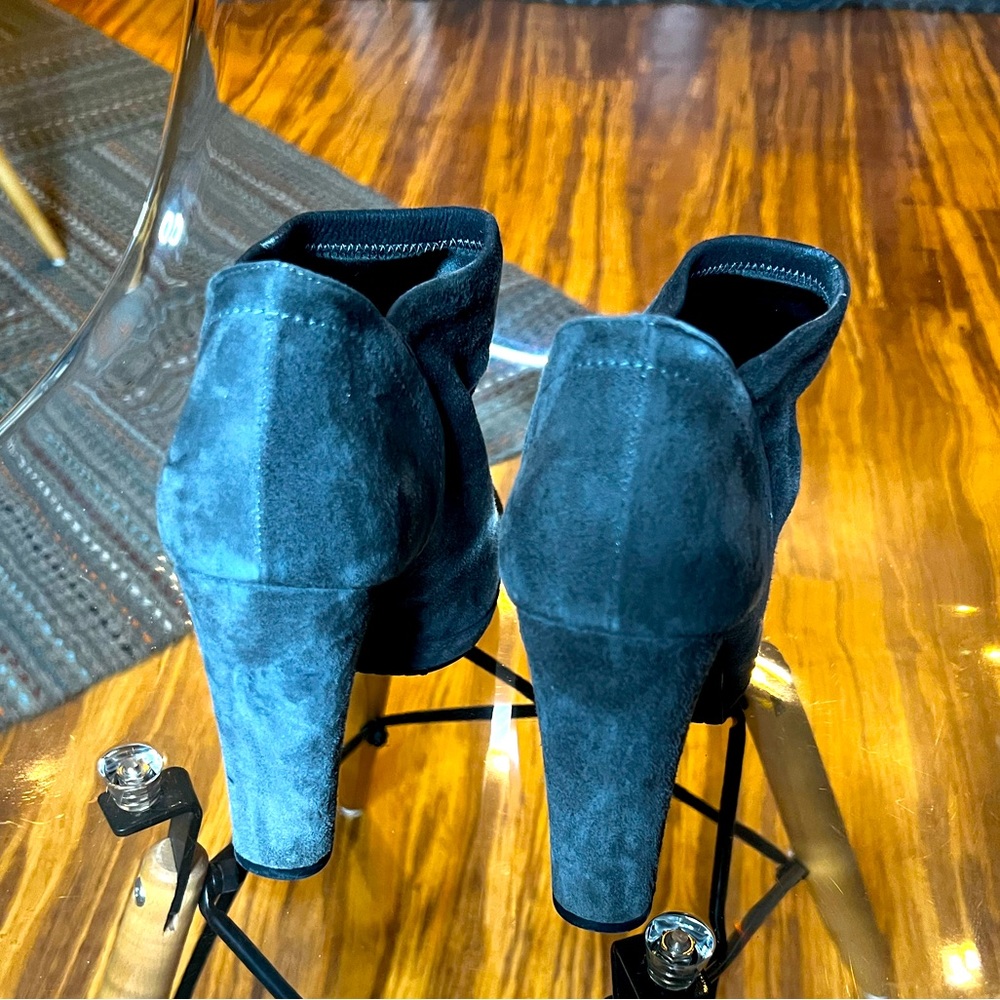 Grey Suede Stuart Weitzman Booties - image 2